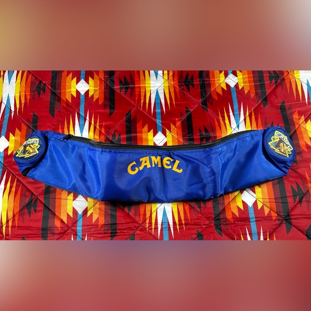 Joe Camel Cigarettes Vintage Canvas 6 Pack Beer/Soda Can Insulated Sling Bag